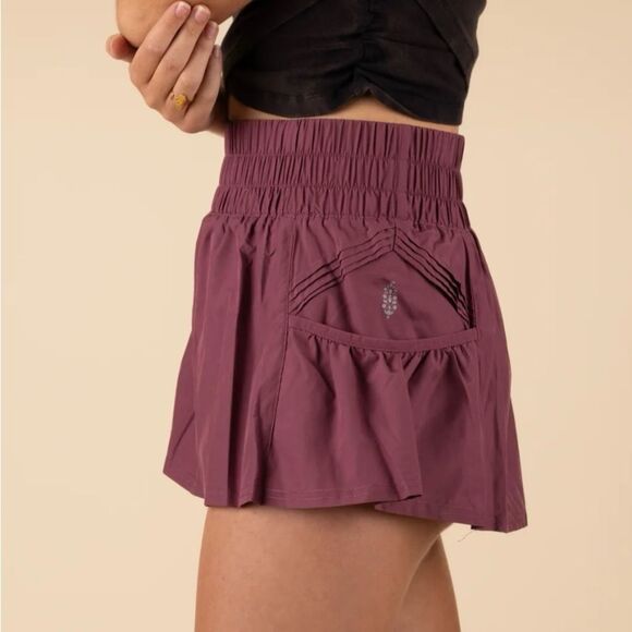 NWT Freepeople|Free Movement|Get Your Flirt On Shorts In Clove - Picture 4 of 9